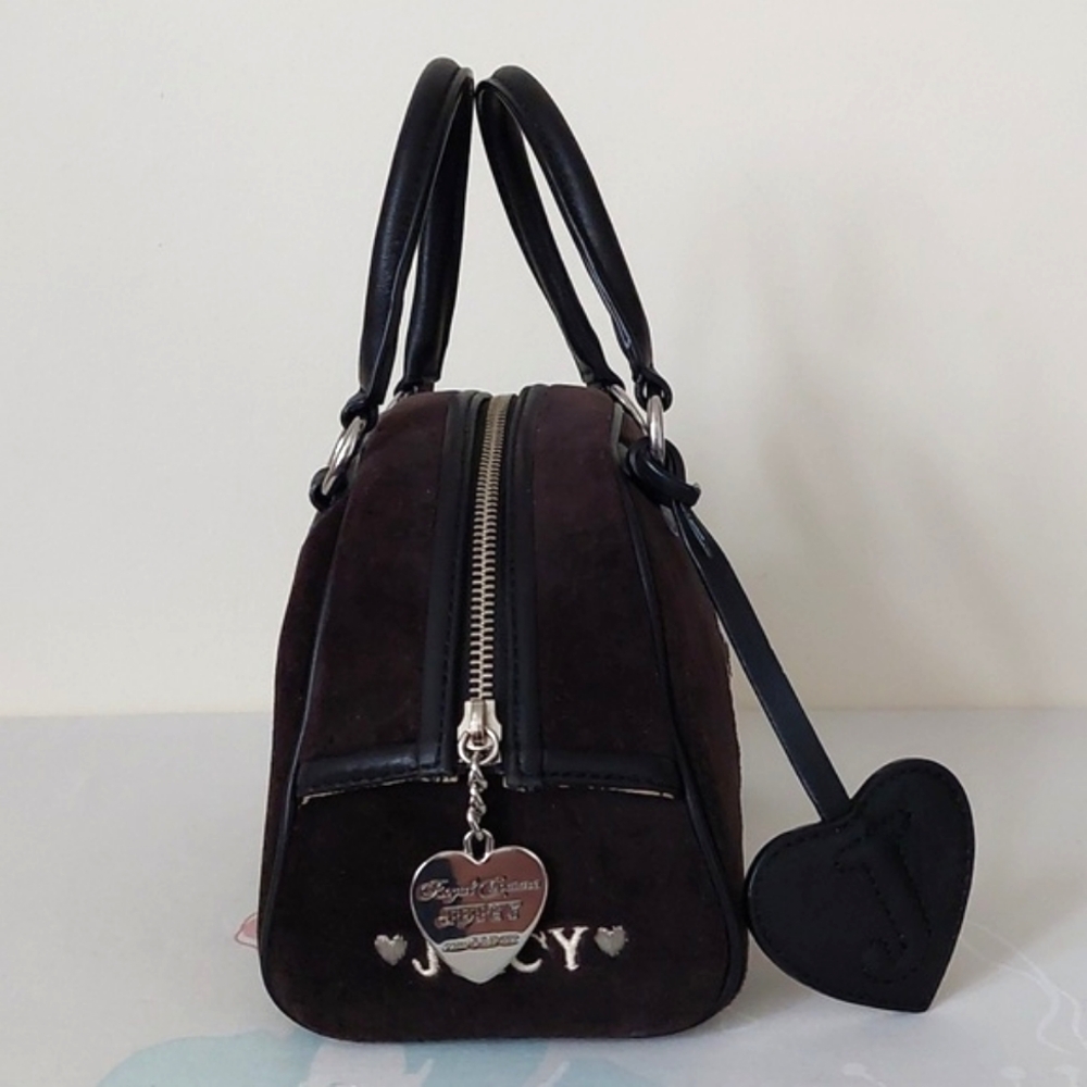 Rare Vintage juicy couture y2k small velvet Juicy American Princess stachel bag - Picture 4 of 16